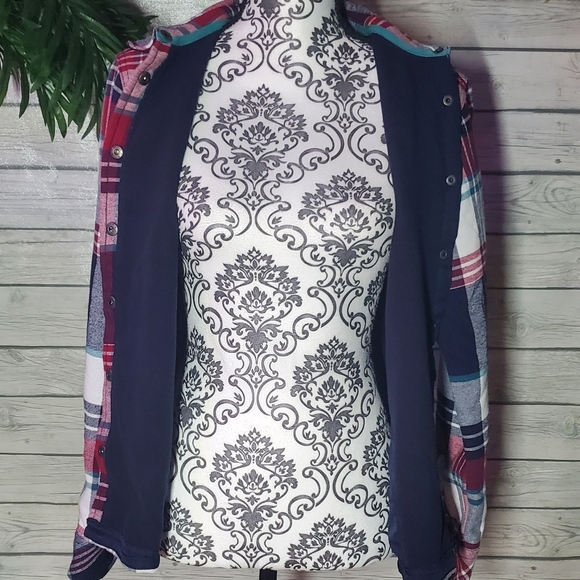 Orvis Fleece Lined Flannel Plaid Jacket sz Small - Picture 9 of 11